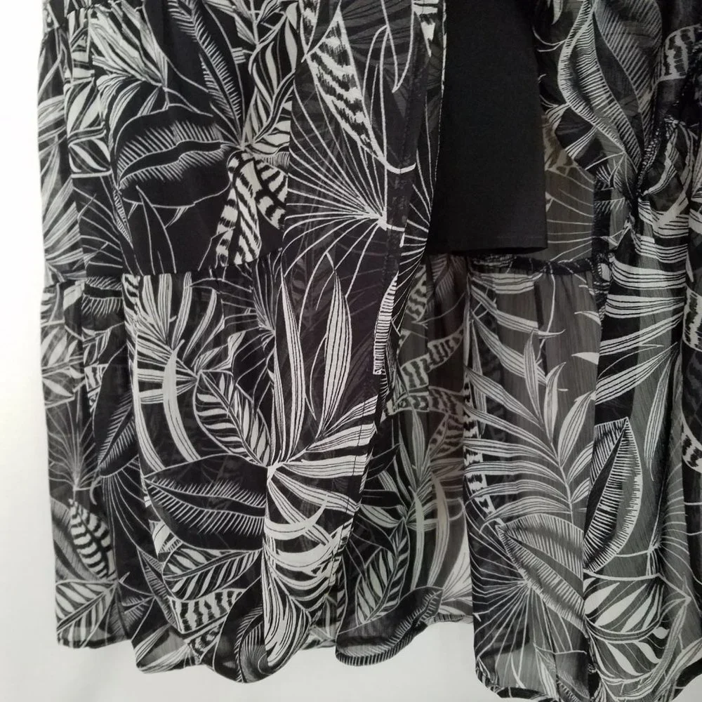 Banana Republic NEW Tropical‎ Maxi Dress Black XS